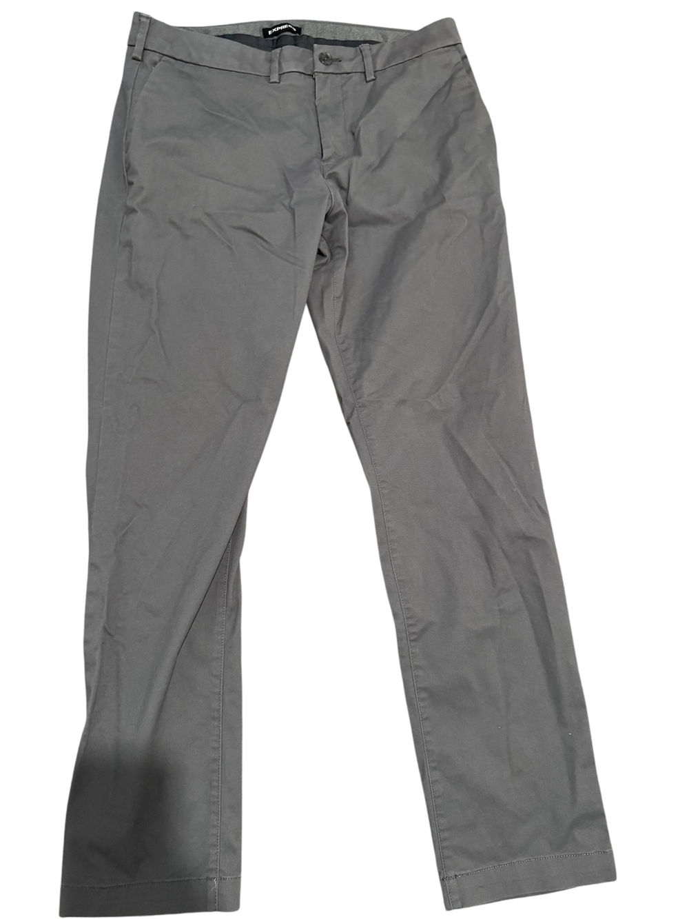 Express Men's Gray Chinos - Classic Fit